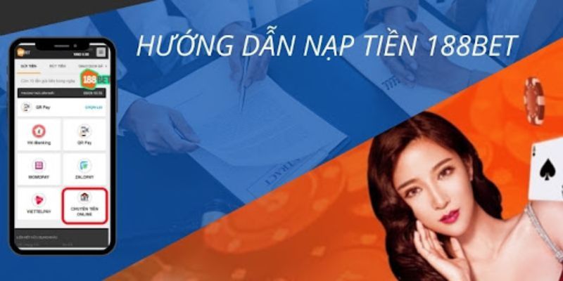 Hướng dẫn chuyển khoản 188BET bằng ngân hàng